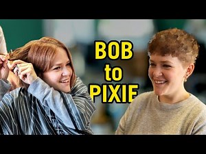 I changed this DIY Bob Into Her Dream Pixie Cut! ✂️Long Hair to Pixie Transformation
