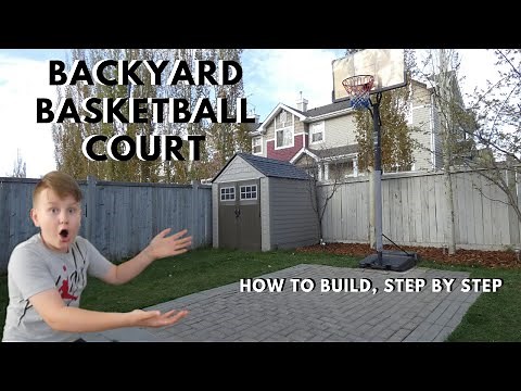 BASKETBALL COURT in your BACKYARD | DIY Backyard Basketball Court