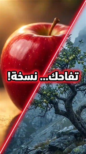 التفاحة اللي في يدك… مستحيلة من بذرتها! 🍎
