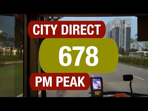 Go-Ahead City Direct 678 (Evening Peak) | Bus Service Route Visual