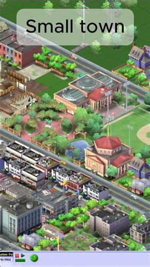 small town in Sim City 3000 #simcity #gaming #gameplay #shortsfeed