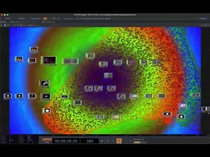 touch designer particle visualization of saturday by yo la tengo