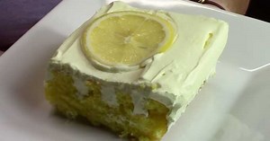Triple Lemon Poke Cake