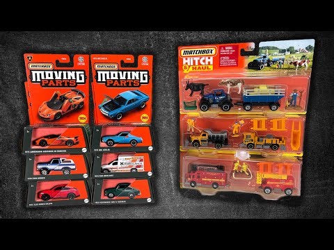UNBOXING: 2024 Matchbox Moving Parts Wave 2 and Hitch & Haul Sets - Lambo Fail and Farm Set Success