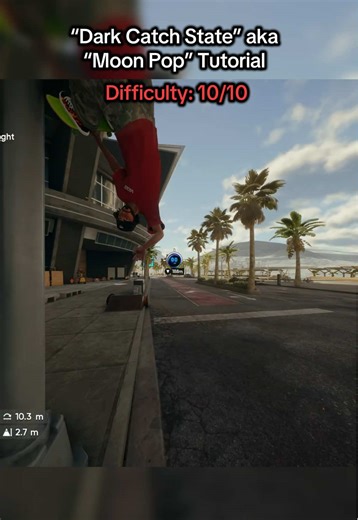 “Dark Catch State” aka “Moon Pop” Tutorial | This one is difficult 😬 #skate #skate4 #tutorial #glitch #fyp