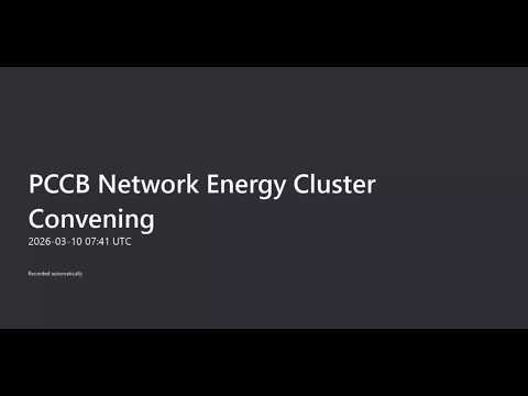 PCCB Network Energy Cluster Convening 2026