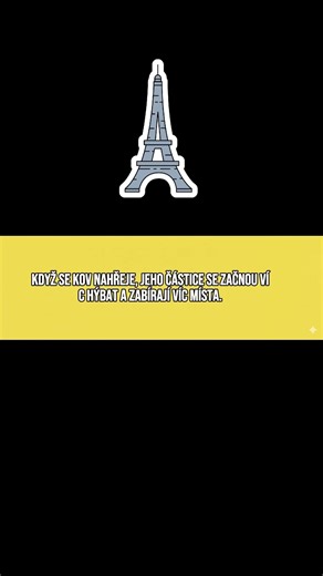 Eiffelova věž ROSTE! 🗼☀️#pariz #eiffelovka #fyzika #cestovani #zajimavosti #cotoje #fakta