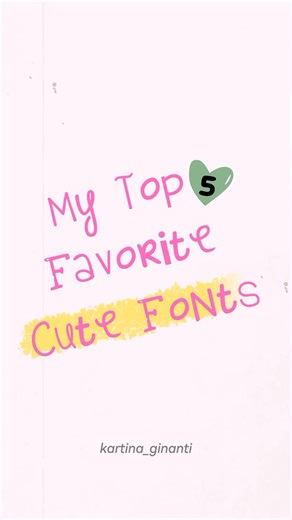 Cute Fonts for Creative Projects