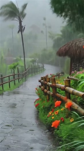 Relaxing Rainfall for Sleep 🌧️ | Short Calm Video | Soft Rain Ambience