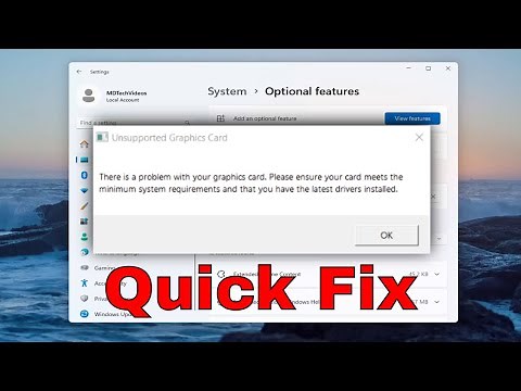 Your Graphics Card Does Not Support DirectX 11 Features [Solution]