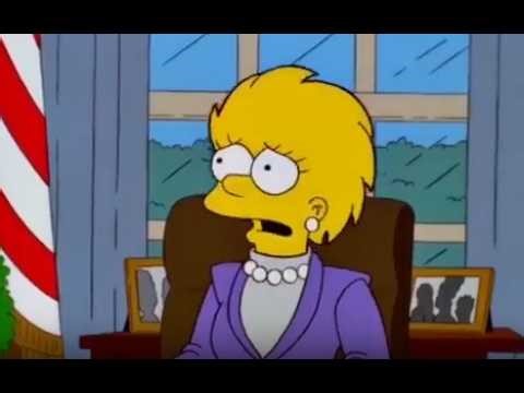Future President Hillary Clinton and Trump is going to bankrupt America Simpsons Predictions!