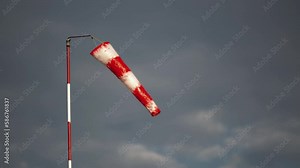 Windsock (wind suit) as indicator of the wind direction and force. Indispensable equipment on take-off or landing areas