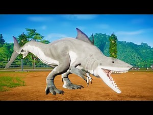 DINOSSAURO REX + TUBARAO BRANCO | Jurassic World Evolution 🌎 Jogo de Dinossauro