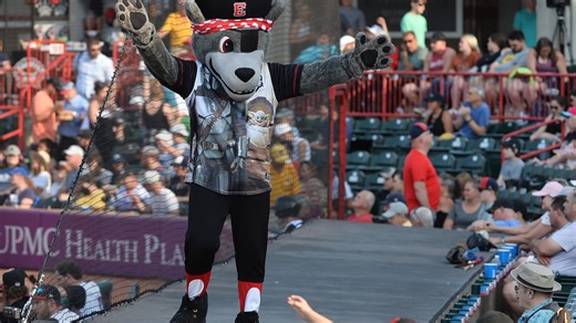 Howl, yes! Erie's C. Wolf makes top minor league mascot list in USA TODAY's 10Best