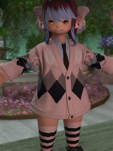 Valention's Day Lala outfit 👉👈 #ffxiv #glam #vtuber #gaming #cute
