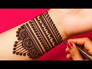 Easy Stylish Mehndi design | Simple front Hand Bridal Dulhan mehndi design | New Wedding Design 2025