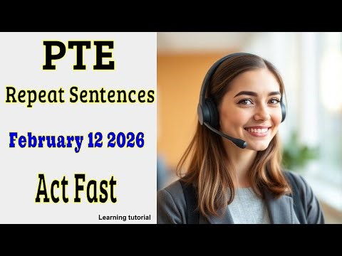 PTE Repeat Sentences Power Practice | Train Memory & Fluency Fast