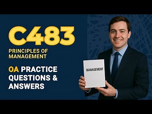 C483 OA – Complete Answer Key & Explanations