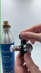 Soda Water CO2 Cylinder Fill Station Filling Adapter Quick Charge Refill Connector with 3000psi Gauge and Bleed Vent