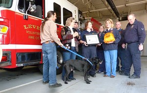Humane Society Gives Level Firefighters Pet Oxygen Masks
