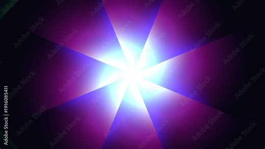 Vibrant Abstract Kaleidoscope Light Show Animation Loop.