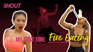 100K views · 420 reactions | We attempted to do a fire-eating performance on the shores of Sentosa! Will we end up burning our lips? Watch on to find out! My First Time | The series where we challenge people to step out of their comfort zones and try something they never imagined themselves doing, ever. Big thanks to our fire breathing expert: Rozliana Aziz | SHOUT | Facebook