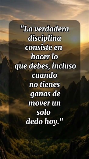 La verdadera disciplina vence a la pereza #frases