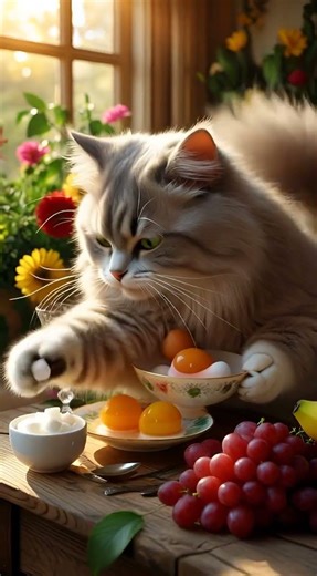 Cute Cat Eating Sweets 🍬🐱 Adorable & Funny Cat Moment