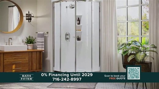 Bath Fitter TV Spot, 'Shower Experts: 0% Financing'