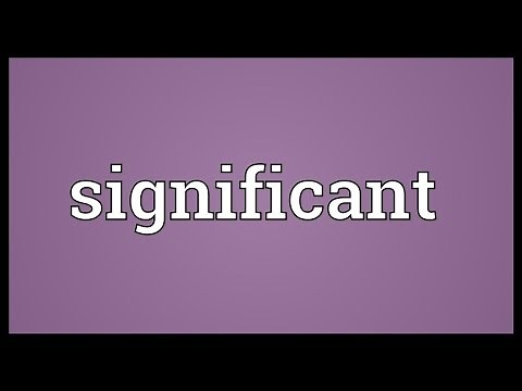 Significant Meaning