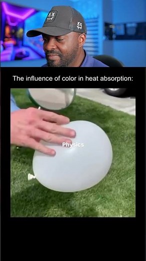 Black Balloon vs White Balloon in the Sun 🔥 #physics #experiment #shorts