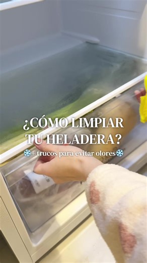 ¿Cómo limpiar tu heladera? & trucos para evitar malos olores ❄️ | How To Clean Fridge