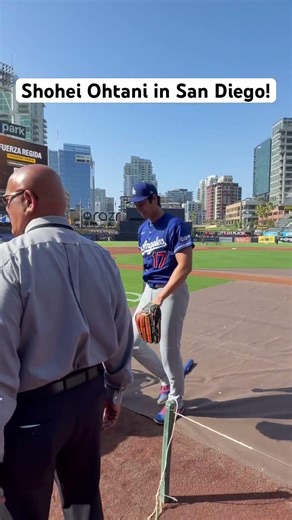 Dodgers superstar Shohei Ohtani in San Diego. #ladodgers #shoheiohtani #dodgers #shohei #mlb