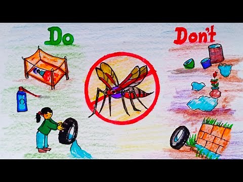 Dengue Awareness Poster Drawing / how to draw DENGUE AWARENESS / Mazhakkala poster drawing #malaria