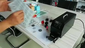 Self Inking Flash Seal Stamp Making Machine with Three Colours (red ,black,blue)