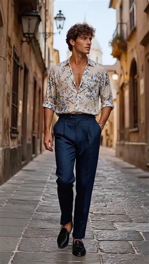 셔츠 하나로 완성하는 유럽 감성 남성 스타일 | European-Inspired Style Built Around One Shirt