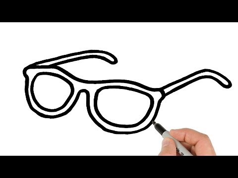 How to Draw Glasses Easy | Drawing for Begginers