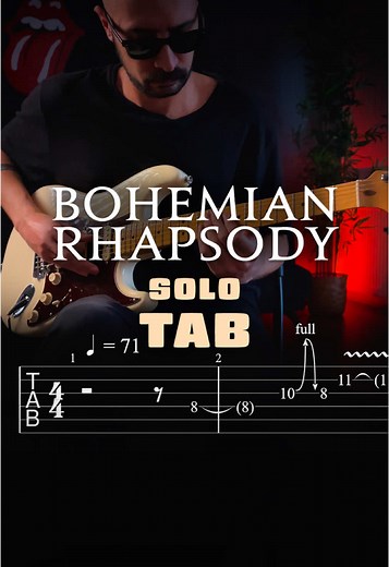 Bohemian Rhapsody Solo Guitar Tab Guide