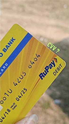 ATM CVV/CVC Number Code in Debit Card | Credit Card | Full Form | Purpose of That