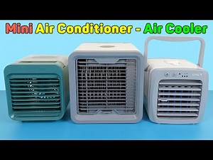 Mini Air Conditioner - Cheap Portable Air Cooler, Humidifier Fan And Purifies | Unboxing & Review