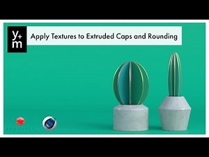 Apply textures to caps and rounding of extruded geometry.