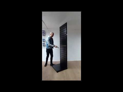 K32 Freestanding Slatwall Display Unit Assembly Video