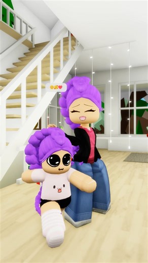 Little Rumi Doing Not Cute Anymore Trend With Her Mom…😳😍 #roblox #robloxshorts #shorts