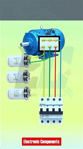 How to Convert a 3 Phase Motor to a Generator #electrical #electricalswitch #electrician