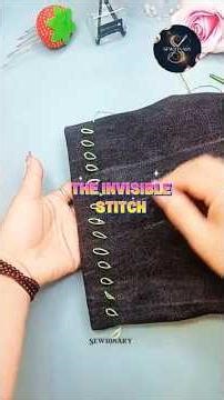 Fix Long Pants Without Cutting | Invisible Stitch Tutorial #shorts