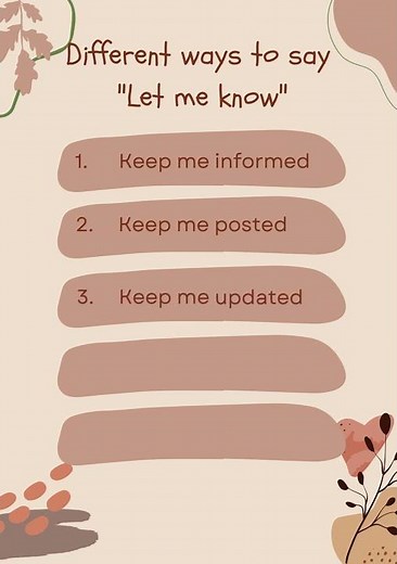 5 Better Ways to Say “Let Me Know” | Speak Natural English | Fluent Edge