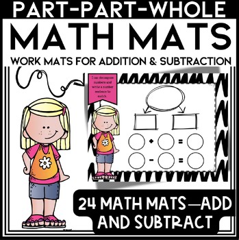 1st Grade Part-Part-Whole Within 10 Math Mats | Class Set
