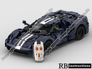 LEGO MOC-144408 2022 Ford GT as RC-Version with Power Functions (Technic 2023)
