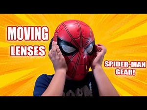 SPIDER-MAN Mask with moving lenses review. Moving Eyes Spider-man Gear Review