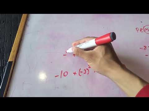 Using the order of operations with integers. (6th grade math)